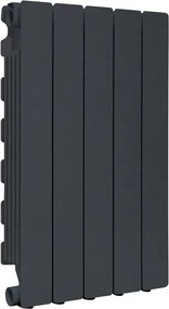 Termosifone in alluminio 5 elementi interasse 600 mm PRODIGE MODERN ardesia/slate-grey