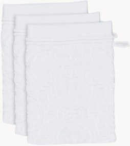 Set di 3 panni viso in cotone jacquard Tile de Pip