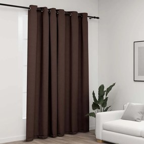 Tenda Oscurante Effetto Lino Con Occhielli Talpa 290x245 Cm /