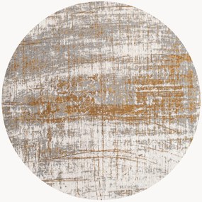 Tappeto rotondo jacquard lavabile da interno-esterno Griff