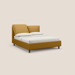Emma letto contenitore con cuscini mobili in microfibra smacchiabile T11 giallo