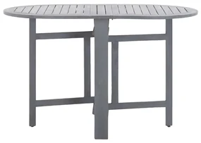 Tavolo da giardino grigio 120x70x74 cm legno massello di acacia