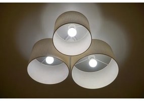Duolla - Plafoniera ROLLER TRIO 3xE27/60W/230V bianco/oro