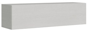 Pensile TV Ribalta con passa cavi L.133,6 - L.173,6 H.40 P.39,2, Bianco Frassino / 153,6 cm