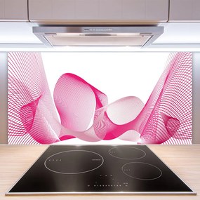 Pannello rivestimento parete cucina Linee astratte, onde Art 100x50 cm