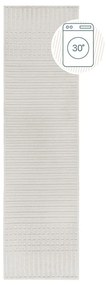 Runner in ciniglia lavabile bianco 60x240 cm Elton - Flair Rugs