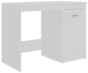 Scrivania bianca 140x50x76 cm in legno multistrato