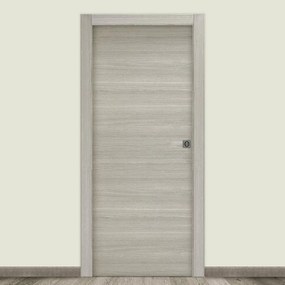 Porta scorrevole Flint rovere grigio L 80 x H 210 cm reversibile