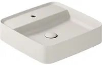 Lavabo da appoggio con piano rubinetteria serie Smart-B di Ceramica Galassia - Sabbia 45cm