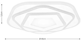 Brilagi - Plafoniera LED dimmerabile MODERN LED/64W/230V 3000-6000K + telecomando