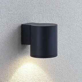 Applique da esterni a LED Visavia Lindby, Nero, Alluminio, Moderno, Applique LED da esterni