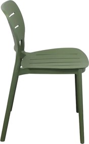 HAZEL - set 2 sedie in polipropilene impilabili