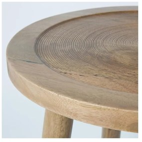 Tavolino in legno di mango Dendron, ⌀ 43 cm - Zuiver