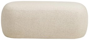 Panchina beige con rivestimento in bouclé Blossomville – House Nordic