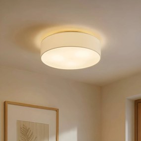 Plafoniera soffitto Sebatin Lindby, dimmerabile, Crema / Ambra, Camera da letto, Tessuto / Stoffa / Seta, Moderno, Plafoniera