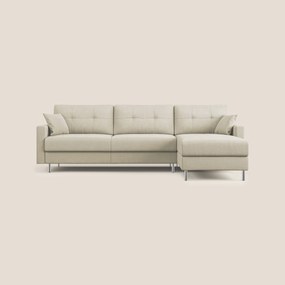Megan divano letto angolare in microfibra smacchiabile T11