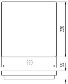 Kanlux 33343 - Plafoniera LED da esterno BENO LED/24W/230V 4000K antracite IP54
