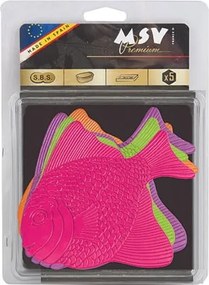 Set di tappetini antiscivolo per bambini 5 pz per la vasca 16x16,5 cm Poissons – MSV