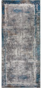 Passatoia blu lavabile 80x300 cm Abstract Colors Blue – Vitaus