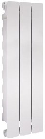 Radiatore acqua calda PRODIGE MODERN in alluminio, 3 elementi, interasse 800 mm, neutral white