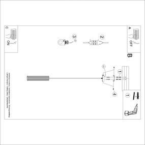Brilagi - Lampada a sospensione su cavo CRESTO 1xGU10/10W/230V rossa