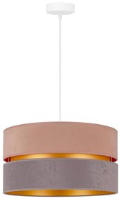 Duolla - Lampadario a sospensione con filo DUO 1xE27/15W/230V diametro 40 cm beige-grigio