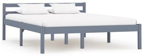 Giroletto Senza Materasso Grigio 140x200 Cm İn Legno Di Pino /