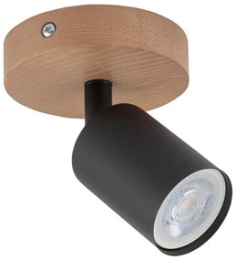 Faretto TOP WOOD 1xGU10/10W/230V nero/legno