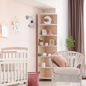 Applique per bambini KAGO 1xE27/60W/230V grigio