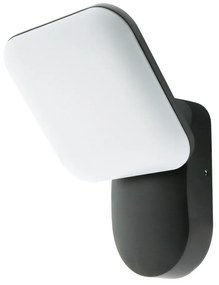 Applique Led da parete Mirror 10W Nero IP54 Bianco caldo 3000K M LEDME