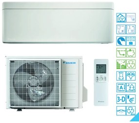 Climatizzatore Monosplit Reversibile Daikin Stylish A+++ 7000 BTU / 2.0 kW Inverter Wi-Fi (FTXA20CW + RXA20A)