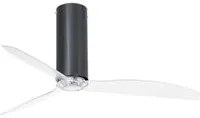 Faro 32035 Ventilatore da soffitto senza luce DC Diametro 128 cm Fino a 17,6 m2, Nero brillante