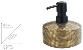 WENKO 24401100 - Dispenser di sapone RIVARA 400 ml oro