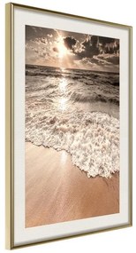 Poster  Beach of Memories  Cornice Quadri Cornice d'oro con passe-partout, Larghezza x Altezza Home decor 20x30