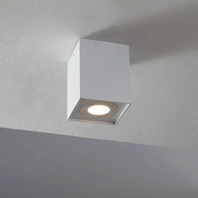 Arcchio faretto da soffitto Jolina, angolare, bianco, 13cm, metallo