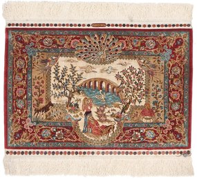 Hereke Tappeto orientale 40 x 60 (Tacchino) Annodato A Mano