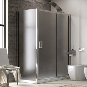 Box doccia 120x90 cm vetro opaco altezza 180cm  K410NS - KAMALU