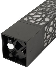 Palina da giardino moderna nera 40 cm IP44 - Nicole