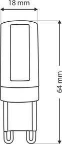 Lampadina LED G9/10W/230V 4200K