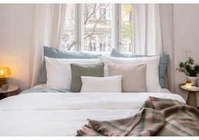 Biancheria da letto matrimoniale bianca in microsatin 200x200 cm Basic - Bonami Essentials