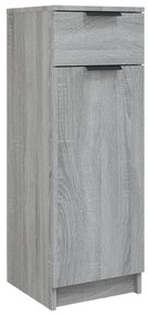 Armadietto bagno grigio sonoma 32x34x90 cm in legno multistrato