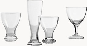 Set di 6 flute da champagne in vetro soffiato The White Snow