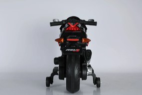 Moto Elettrica per Bambini 12V con Licenza Aprilia RSIV Small Nera...
