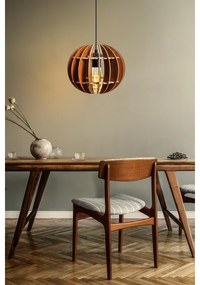 Lampadario a sospensione con filo 1xE27/60W/230V marrone diametro 20 cm