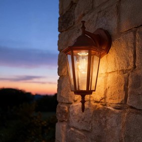 Applique Lanterna da Esterno IP54 E27 Corten - Serie TOSCA 1B