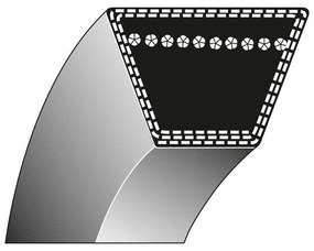 Cinghia trattorino rasaerba HUSQVARNA 8 x 670 mm 531005036 Royal 48S