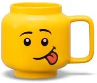 Tazza ragazzo boccaccia in ceramica gialla Lego