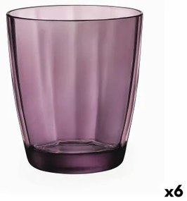 Bicchiere Bormioli Rocco Pulsar Viola Vetro (6 Unità) (305 ml)