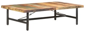 Tavolino da salotto in legno massello di recupero 142x90x42 cm