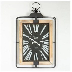 Orologio da parete 1xAA 76x46 beige/nero